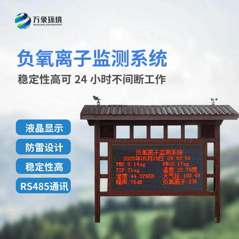 負(fù)氧離子監(jiān)測系統(tǒng)
